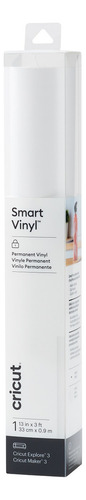 Rollo De Vinil Smart Permanente 13 PuLG X 3 Pies Cricut Color Blanco