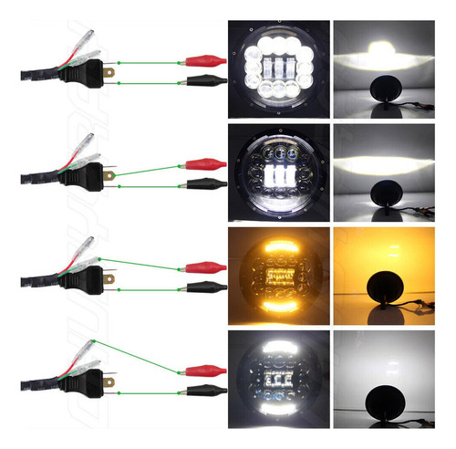 Para Freightliner Century, 7 Pulgadas, Faros Led, 4 Luces An