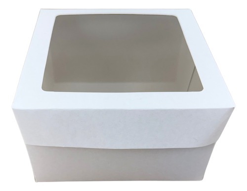 350 Caixas Quadrada Com Visor - 15x15x9cm