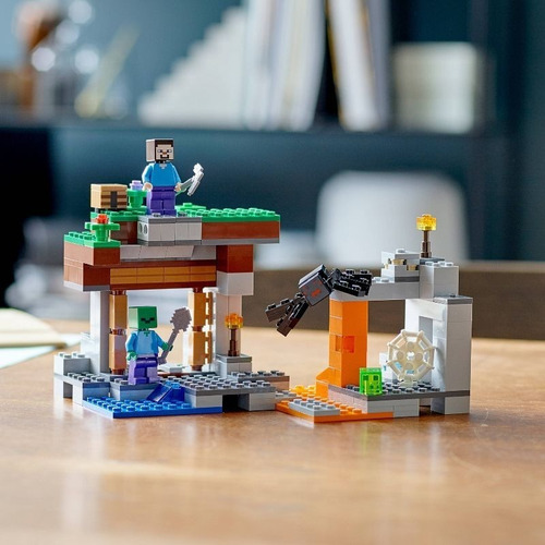 Kit De Construcción Lego Minecraft La Mina Abandonada 21166