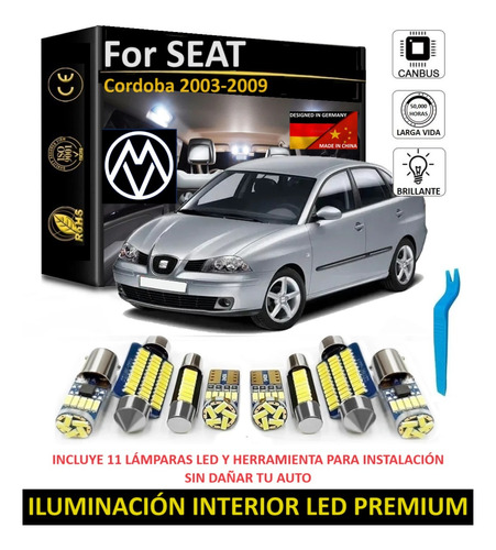 Kit Iluminación Interior Premium Led Seat Córdoba 2003-2009 