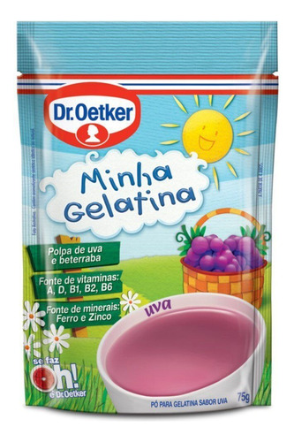 Gelatina Minha Gelatina de Uva Dr. Oetker 75g