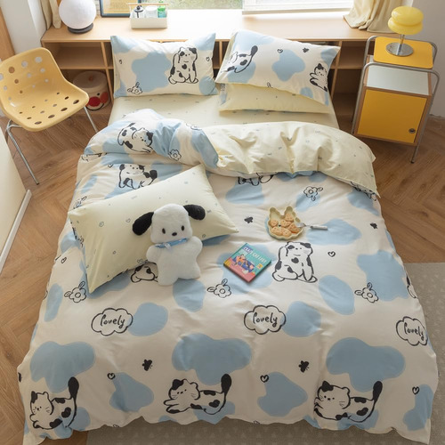Liwhenhao Juego De Funda De Edredón De Gato Queen 100% Algod