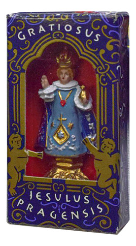 Antigüedad Niño Jesús De Praga Original 5.7 Cm