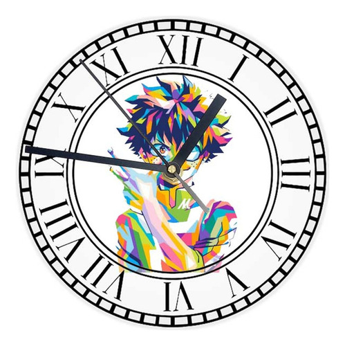 Reloj Redondo Madera Brillante One Piece Mod 90