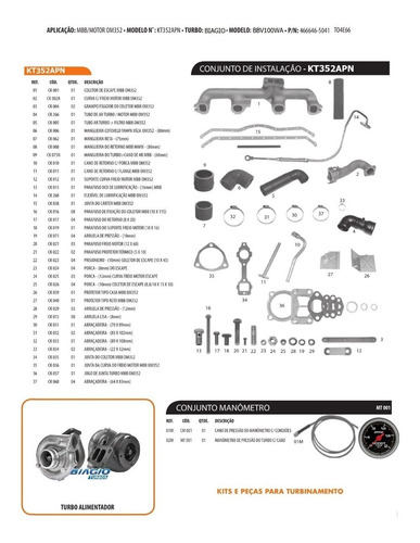 Kit De Turbinamento Caminhão Mbb Om 352
