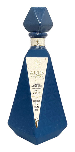 Tequila Artesanal Arte Azul Añejo 1 L.
