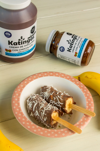 Crema De Avellana Con Chocolate, Natural Y Sin Azúcar, Marca Katingos 250g