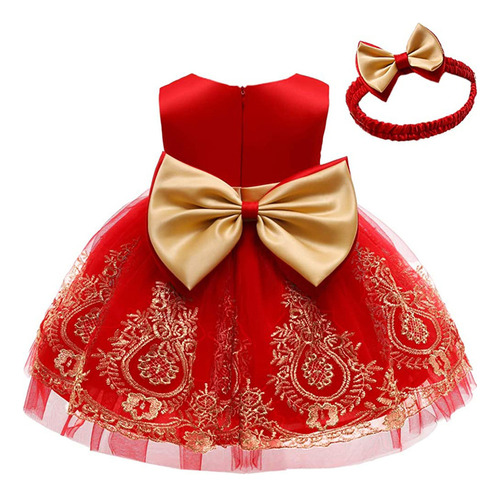 Vestido Cómodo De Encaje Para Niñas, Vestido De Fiesta Con L