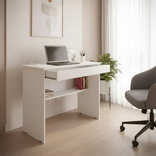 Escrivaninha Jr Moveis Vitória De 70m X 78cm X 40cm Branco