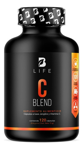 Vitamina C Con Jengibre De 120 Cápsulas. C Blend B Life