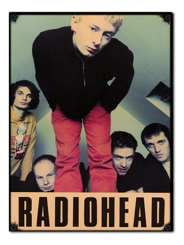 #849 - Cuadro Decorativo Vintage - Radiohead Poster Rock