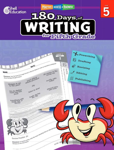 Libro: 180 Days Of Writing For Fifth Grade An Easy-to-use To