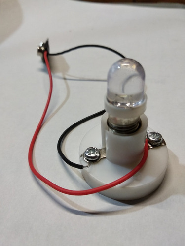 Circuito Eléctrico Led Soquet Foco Broche Para Pila Cuadrada