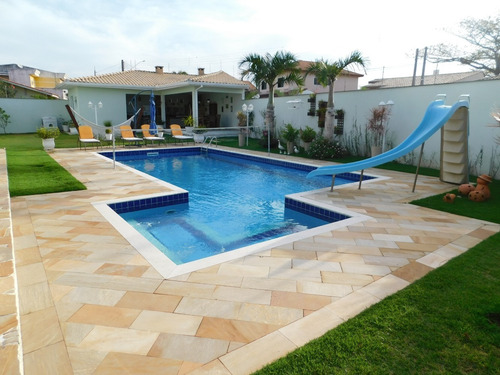 Imagem 3 de 14 de Casa Alto Padrão C/ 4 Suítes A Venda Na Praia De Peruíbe