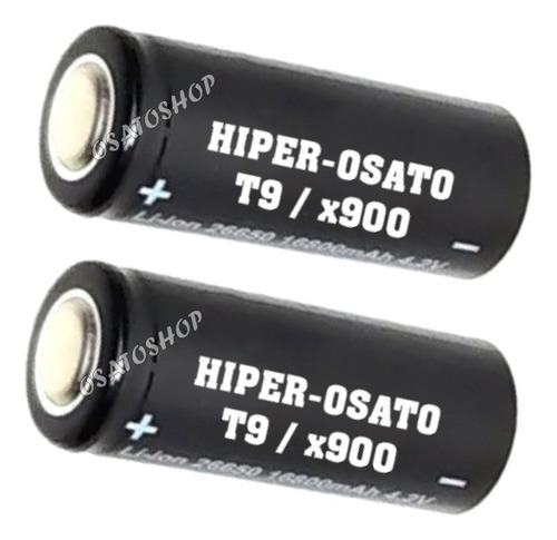 Kit 4 Baterias 26650 3,7v 6800mah Li-ion - Recarregável