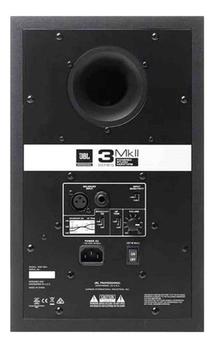 Monitor De Estudio Bafle Jbl 306p Mkii 56w Rms 6,5´´ Clase D Color Negro