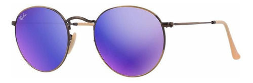 Ray-ban Rb3447 167/1m Round Metal Morado Bronce