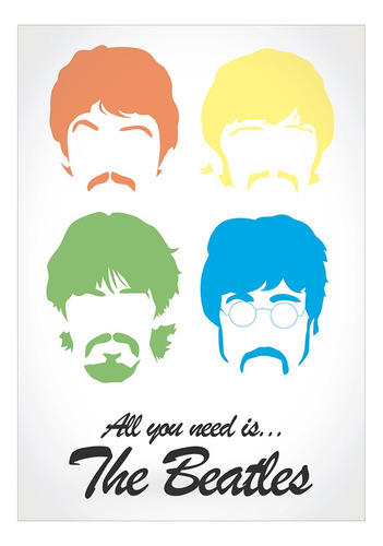 All You Need Is Beatles #04! - Lamina Autoadhesiva 21 X 29 C
