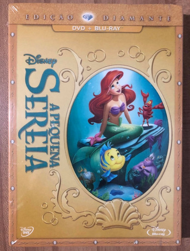 Blu Ray + Dvd A Pequena Sereia (novo Lacrado) Com Luva