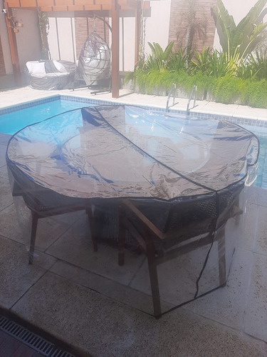 Kit Capa Moveis Externos Sofa, Poltronas, Mesa De Centro Top