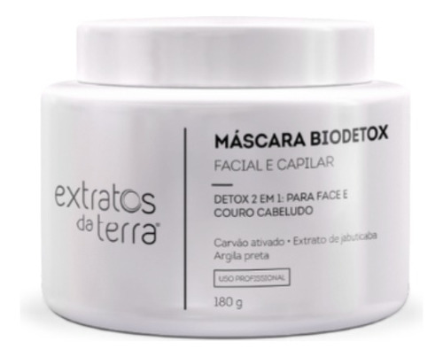 Máscara Facial E Corporal Biodetox 180g Extratos Da Terra