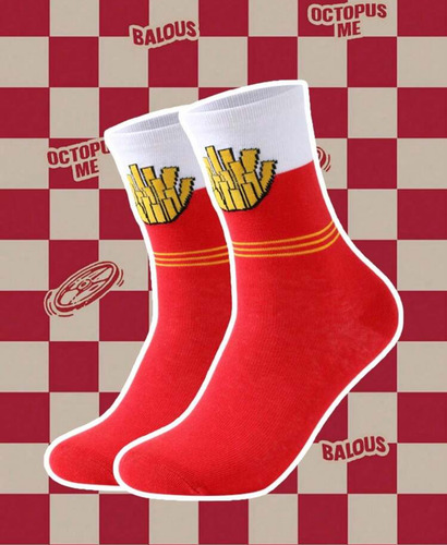 Medias Calcetines Divertidas Papas Fritas Regalo Importado