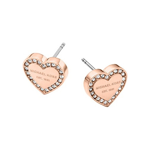 Aretes De Broche Para Dama De Acero Inoxidable De Corazón