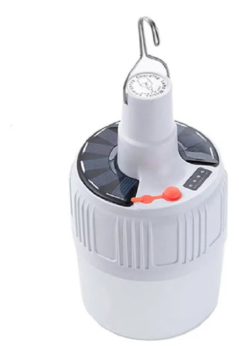 Foco Lampara Recargable Con Panel Solar Luz Led Portátil