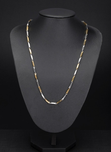 Corrente Cordão Masculino Aço Ogrife J-07 Banhado Ouro Top