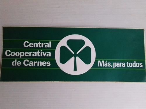 Adhesivo Central Cooperativa De Carnes 1980 Calco Exterior