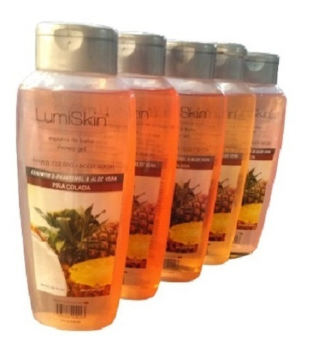 6 Gel Ducha Lumiskin Piña Colada 380ml Con Phantenol & Aloe