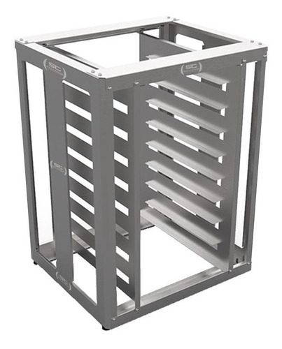 Mesa de apoyo Venâncio FCSB4e Cfcs de acero inoxidable con 8 niveles