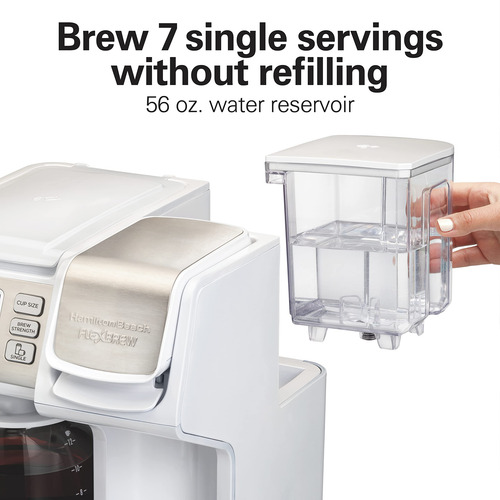 Coffee Maker Hamilton Beach Flexbrew Trio 2-way 12c White