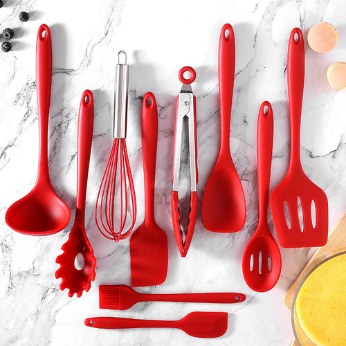 Espátula Grande Verde Claro Silicona Utensilios Cocina