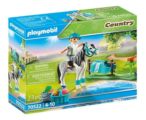 Playmobil Poni Clasico Con Figura Coleccion Country 70522 Ed