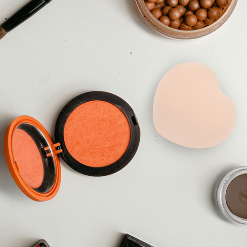 Maquillaje En Polvo: Esponja Mineral Suave Reutilizable, Sec