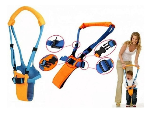 Andador Infantil Suporte Para Bebe Aprender Andar Cor Azul