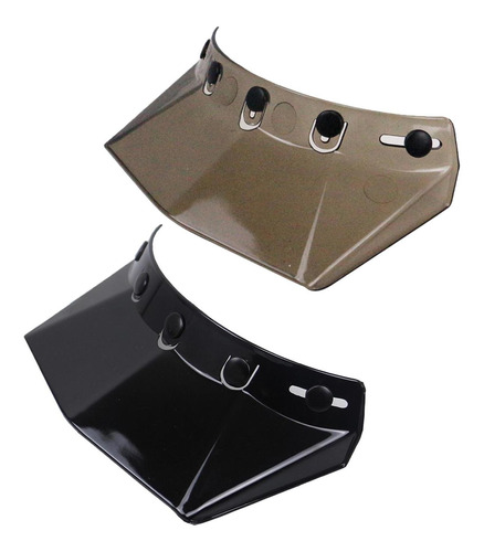 2 Uds Casco De Motocicleta Peak 5 Snap Sun Visor