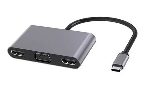 Cable Tipo C Hub 5 En 1 Vga Hdmi Usb Tipo C