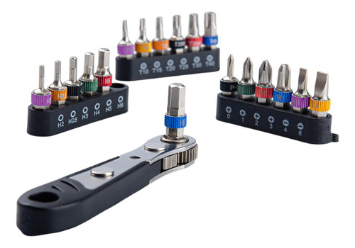 Mini Llave De Trinquete Portátil, 19 Uds., Para Montaje De
