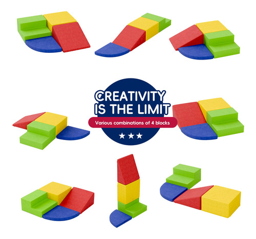 Juego De Bloques De Escalada De Espuma Tolead Soft Para Niño