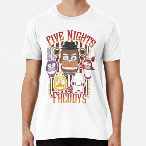 Remera Five Nights At Freddy_s Pizzeria Multi-carácter Algod