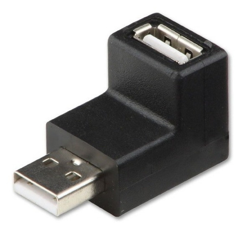 Adaptador Usb Macho A Usb Hembra Cupla En Codo 