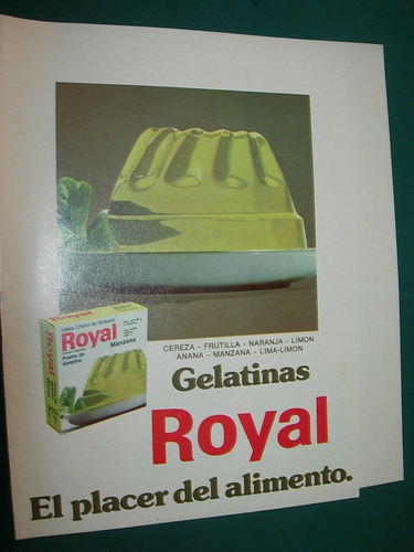 Folleto Publicidad Antiguo Gelatinas Royal Recetario Recetas