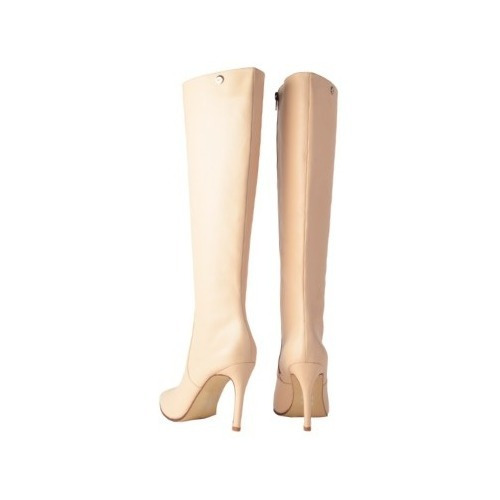 Botas Caña Alta Taco Alto De Mujer De Cuero Zaira - Ferraro