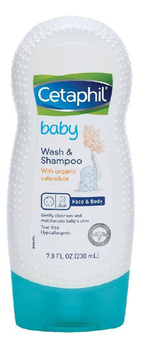Cetaphil, Sabonete Corporal E Shampoo Para Bebês Calêndula