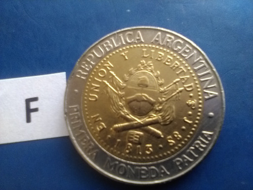 1 Un Peso Argentino Monedas Del Año De 2008 De La Argentina (Usado)
