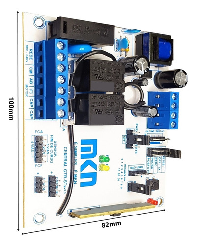Kit Central Tampa Base E 2 Controles Do Bv Gatter 3020 Fast
