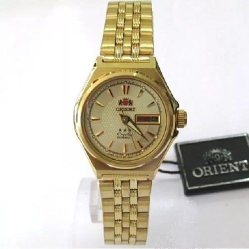 Reloj Orient Fnq1s001c9 Automático Dama Acero Dorad Original